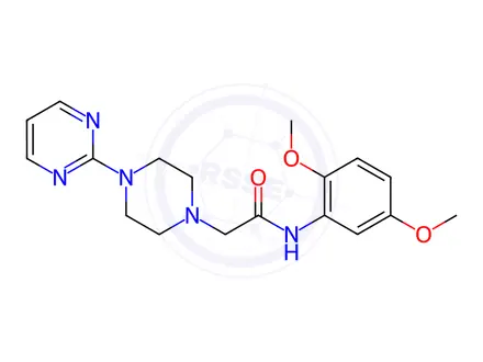Chemical structure of N-(2,5-dimethoxyphenyl)-2-(4-(pyrimidin-2-yl)piperazin-1-yl)acetamide