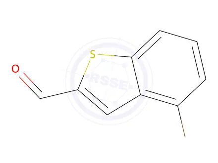 Chemical structure of 4-Bromo-1-benzothiophene-2-carbaldehyde