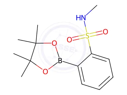 Chemical structure of N-Methyl-2-(4,4,5,5-tetramethyl-1,3,2-dioxaborolan-2-yl)benzenesulfonamide