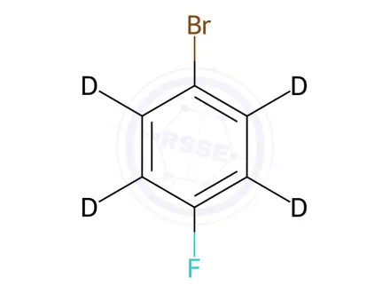 Chemical structure of 4-Bromofluorobenzene-d4 Solution in Methanol