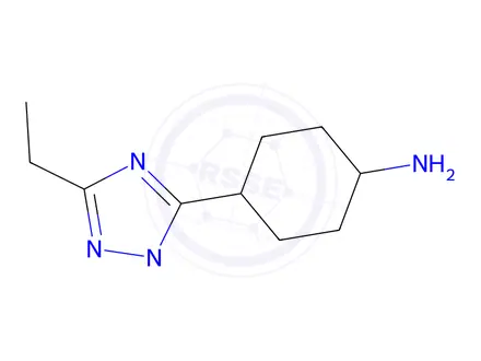 Chemical structure of 4-(3-Ethyl-1-methyl-1h-1,2,4-triazol-5-yl)cyclohexan-1-amine