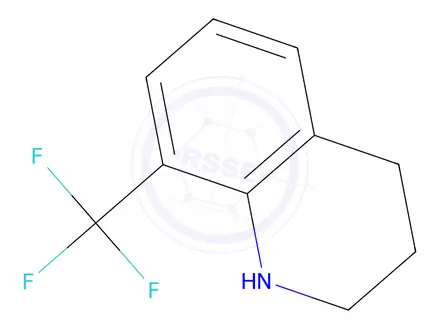 Chemical structure of 8-(Trifluoromethyl)-1,2,3,4-tetrahydroquinoline