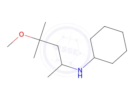 Chemical structure of N-(4-methoxy-4-methylpentan-2-yl)cyclohexanamine