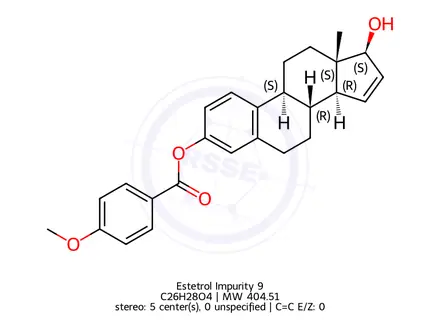 Chemical structure of Estetrol Impurity 286