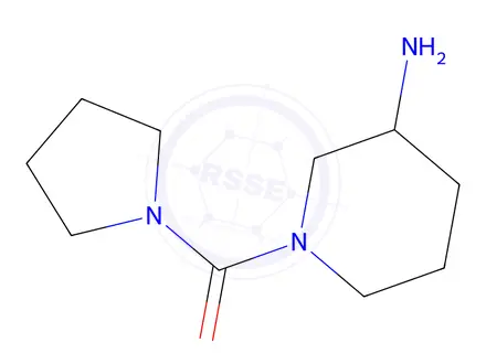 Chemical structure of 1-(pyrrolidine-1-carbonyl)piperidin-3-amine