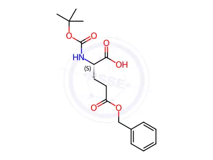 Chemical structure of 5-Benzyl N-(tert-Butoxycarbonyl)-L-glutamate
