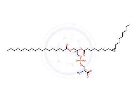 Chemical structure of 18:0-18:1 PS