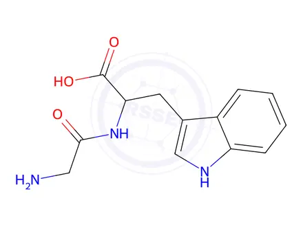 Chemical structure of Glycyl-D-tryptophan