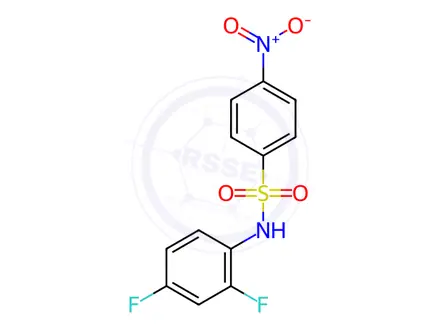 Chemical structure of N-(2,4-Difluorophenyl)-4-nitrobenzenesulfonamide