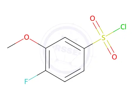 Chemical structure of 4-Fluoro-3-methoxybenzenesulfonyl Chloride