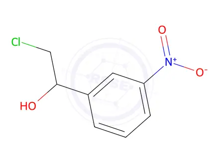 Chemical structure of Benzenemethanol, alpha-(chloromethyl)-3-nitro-(9CI)