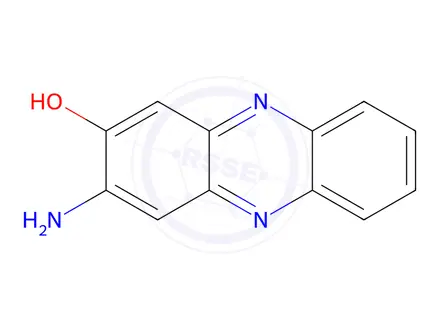 Chemical structure of 2-Amino-3-hydroxy phenazine