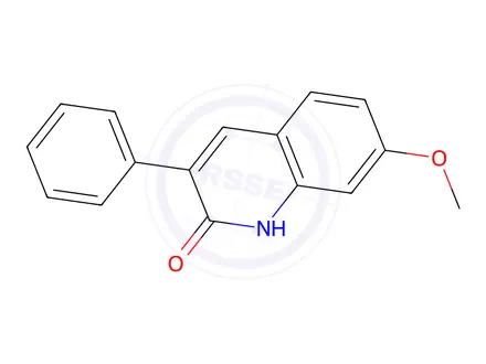 Chemical structure of 7-METHOXY-3-PHENYL-2-QUINOLINOL