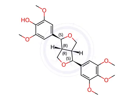 Chemical structure of De-4'-O-methylyangambin