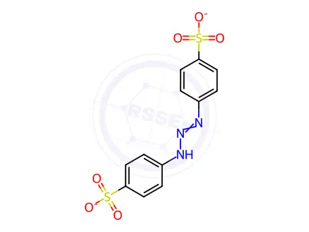 Chemical structure of Tartrazine Impurity 1(Disodium salt)