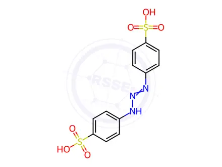 Chemical structure of Tartrazine Impurity 2 Monomer