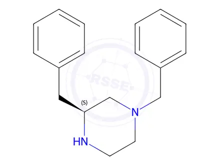 Chemical structure of (S)-1,3-Dibenzylpiperazine