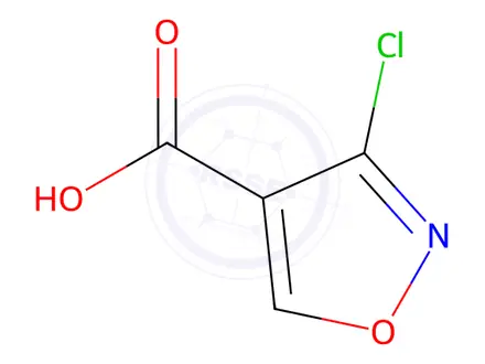 Chemical structure of 3-chloroisoxazole-4-carboxylic acid