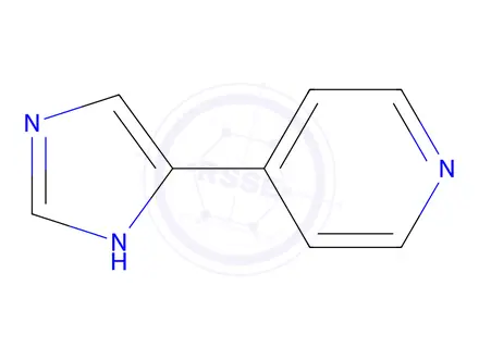 Chemical structure of 4-(1H-imidazol-4-yl)pyridine