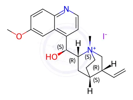 Chemical structure of Quinidine Methiodide