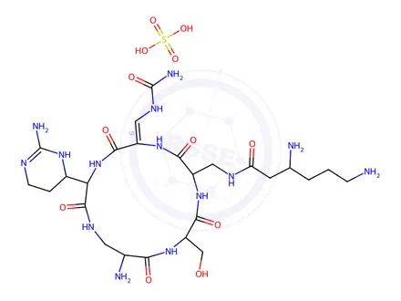 Chemical structure of Capreomycin Sulfate