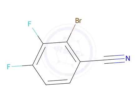 Chemical structure of 2-bromo-3,4-difluorobenzonitrile