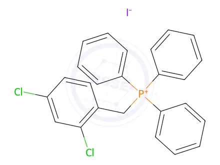 Chemical structure of (2,4-Dichlorobenzyl)triphenylphosphonium iodide