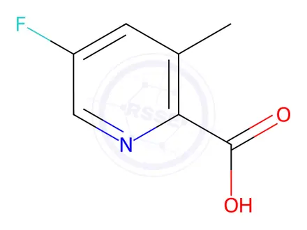 Chemical structure of 5-Fluoro-3-methylpyridine-2-carboxylic acid