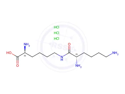 Chemical structure of N6-L-Lysyl-L-Lysine(Trihydrochloride)