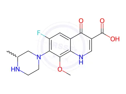 Chemical structure of Gatifloxacin Impurity 2