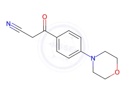 Chemical structure of 3-(4-Morpholinophenyl)-3-oxopropanenitrile
