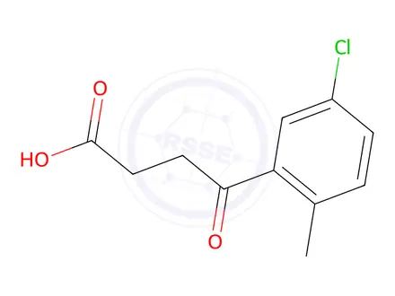 Chemical structure of 4-(5-Chloro-2-methylphenyl)-4-oxobutanoic acid