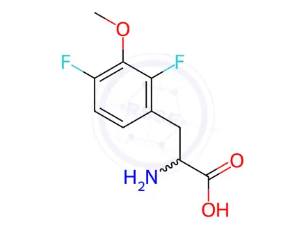 Chemical structure of 2-Amino-3-(2,4-difluoro-3-methoxyphenyl)propanoic acid