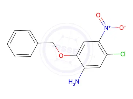 Chemical structure of 2-(Benzyloxy)-5-chloro-4-nitroaniline