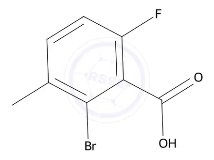 Chemical structure of 2-Bromo-6-fluoro-3-methylbenzoic acid