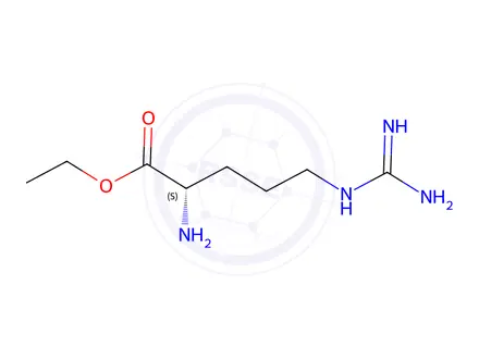 Chemical structure of 5-oxo-DL-proline, compound with ethyl L-argininate (1:1)