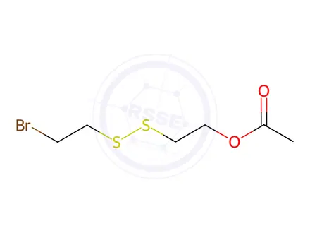 Chemical structure of Ethanol, 2-[(2-bromoethyl)dithio]-, 1-acetate