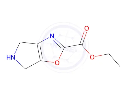 Chemical structure of Ethyl 5,6-dihydro-4H-pyrrolo[3,4-d]oxazole-2-carboxylate