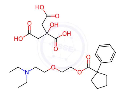 Chemical structure of Pentoxyverine Citrate