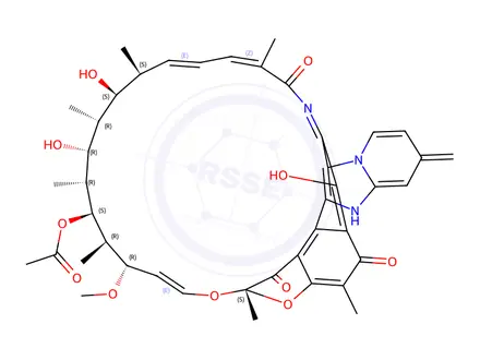 Chemical structure of Rifaximin Impurity 1