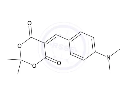 Chemical structure of 5-(4-(Dimethylamino)benzylidene)-2,2-dimethyl-1,3-dioxane-4,6-dione