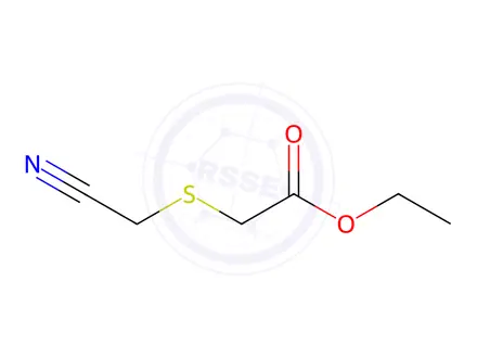 Chemical structure of Ethyl 2-cyano-methylmercapto-acetate(Cefmetazole Side Chain Ethyl Ester)