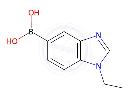 Chemical structure of (1-Ethyl-1H-benzo[d]imidazol-5-yl)boronic acid