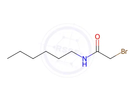 Chemical structure of 2-Bromo-N-hexylacetamide