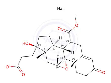 Chemical structure of Eplerenone EP Impurity F Sodium salt