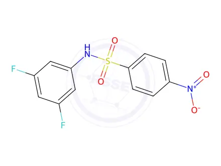 Chemical structure of N-(3,5-Difluorophenyl)-4-nitrobenzenesulfonamide