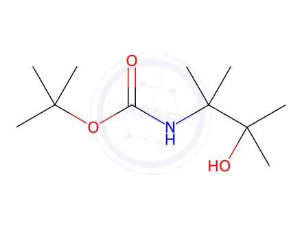 Chemical structure of tert-Butyl (3-hydroxy-2,3-dimethylbutan-2-yl)carbamate