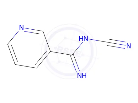 Chemical structure of N-Cyanopyridine-3-amidine