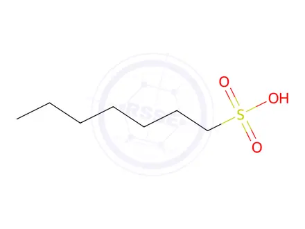 Chemical structure of 1-Heptanesulfonic Acid