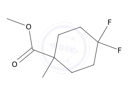 Chemical structure of Methyl 4,4-difluoro-1-methylcyclohexanecarboxylate